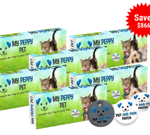 Pep and Pain Pet Tag, 6 Packs